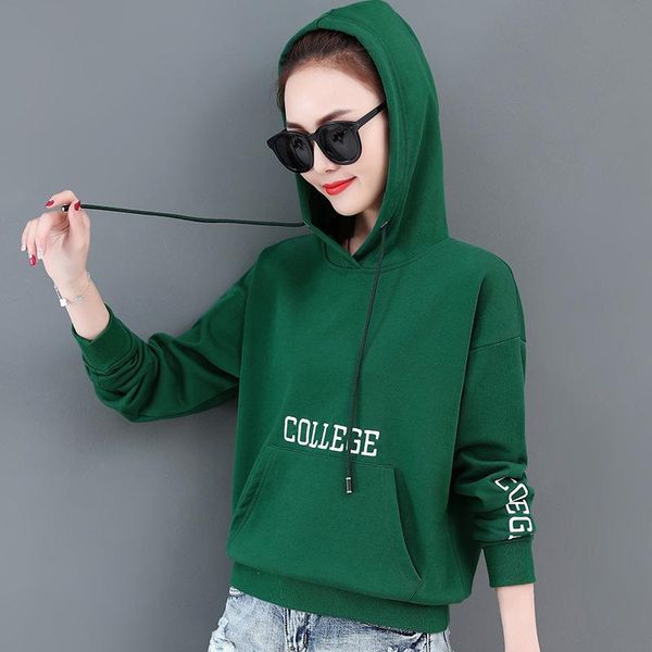 women's hoodies & sweatshirts 2021 spring model lettered embroidered thin hoodie korean-style loose hair, Black
women's hoodies & sweatshirts 2021 spring model lettered embroidered thin hoodie korean-style loose hair, Black