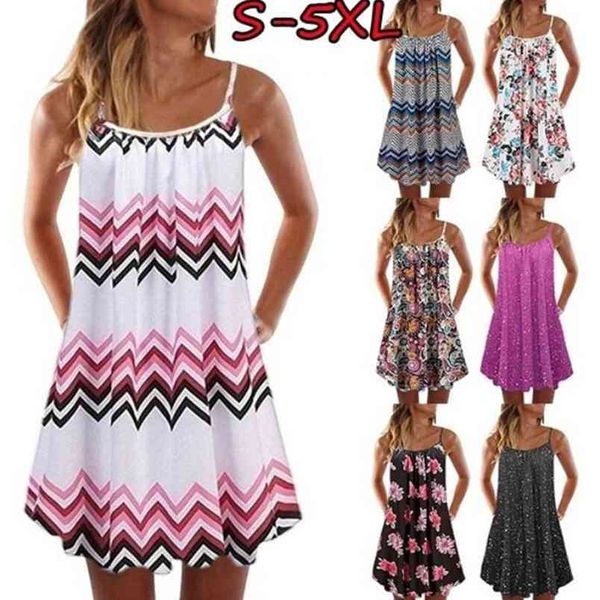 big swing loose beach dress women summer boho sleeveless floral print plus size casual mini vestidos s-5xl 210522, Black;gray
big swing loose beach dress women summer boho sleeveless floral print plus size casual mini vestidos s-5xl 210522, Black;gray