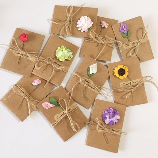 greeting cards 20pcs diy kraft paper handmade dry flower invitation card with envelope christmas wedding favors ( random pattern )
greeting cards 20pcs diy kraft paper handmade dry flower invitation card with envelope christmas wedding favors ( random pattern )