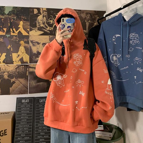 men's hoodies & sweatshirts men's oversized cartoon space print pullover hooded hip hop loose hoodie mens streetwear 2021 autumn me, Black
men's hoodies & sweatshirts men's oversized cartoon space print pullover hooded hip hop loose hoodie mens streetwear 2021 autumn me, Black