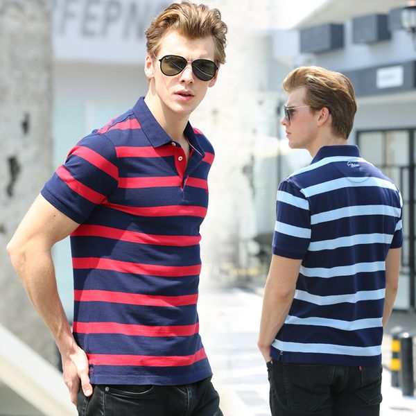 men's polo shirt fashion short sleeve high end business lapel t- for men, White;black
men's polo shirt fashion short sleeve high end business lapel t- for men, White;black