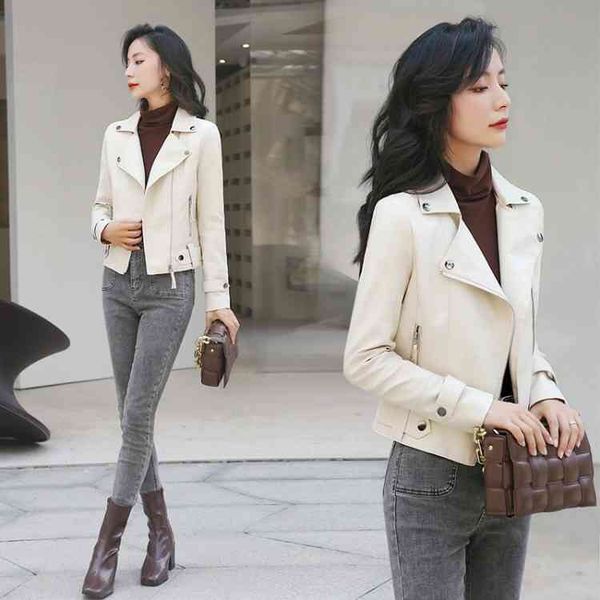 2021 spring and autumn new pu motorcycle leather women's short korean slim fit large size coat small leather et, Black;brown
2021 spring and autumn new pu motorcycle leather women's short korean slim fit large size coat small leather et, Black;brown