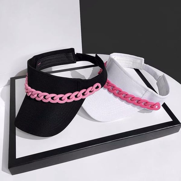 spring summer sports sun cap women men chain empty adjustable visor uv protection tennis golf running sunscreen hats hip hop wide brim, Blue;gray
spring summer sports sun cap women men chain empty adjustable visor uv protection tennis golf running sunscreen hats hip hop wide brim, Blue;gray
