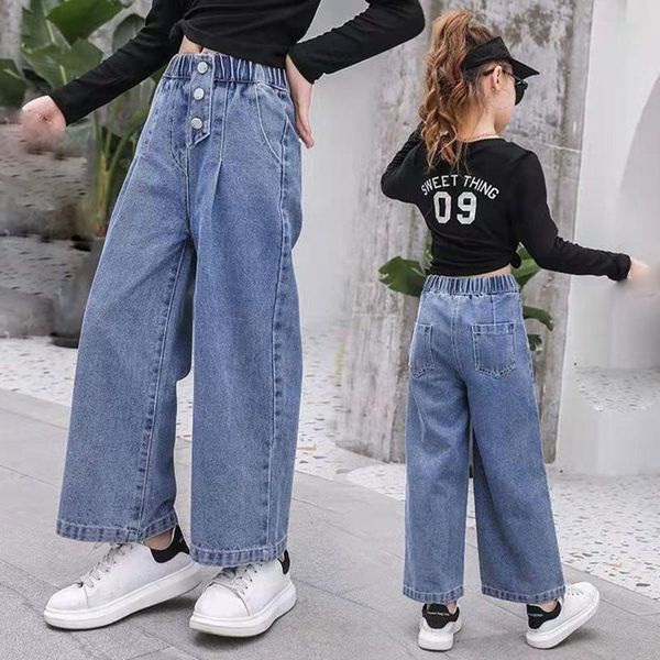 jeans baby girls denim stretch kids wide leg pants children outwear trousers for teenager girl spring autumn, Blue
jeans baby girls denim stretch kids wide leg pants children outwear trousers for teenager girl spring autumn, Blue