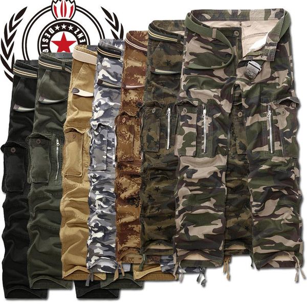 men's pants military cargo men camouflage tactical casual cotton trousers pantalon hombre, Black
men's pants military cargo men camouflage tactical casual cotton trousers pantalon hombre, Black