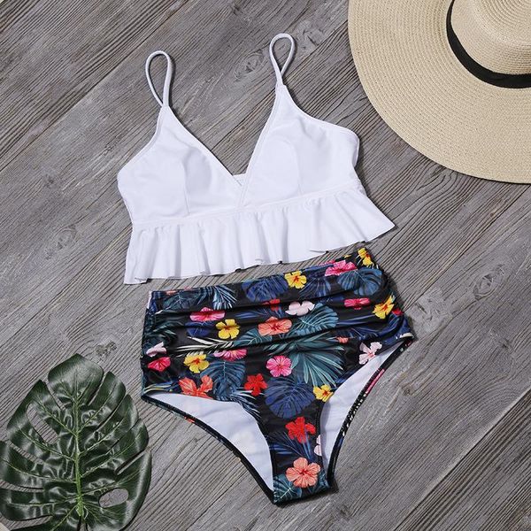 one-piece suits 2021 swimsuit women high waist bikini double shoulder strap ruffle print two piece bathing suit sexy
one-piece suits 2021 swimsuit women high waist bikini double shoulder strap ruffle print two piece bathing suit sexy