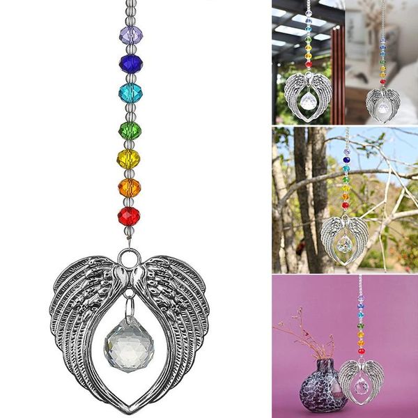 decorative objects & figurines crystal angel wing pendant with ball rainbow maker hangings suncatcher for window home garden decor gifts pl
decorative objects & figurines crystal angel wing pendant with ball rainbow maker hangings suncatcher for window home garden decor gifts pl