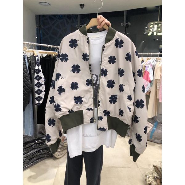 women's jackets south korea dongdaemun fall 2021 printed fashion zipper coat women loose wear versatile on both sides, Black;brown
women's jackets south korea dongdaemun fall 2021 printed fashion zipper coat women loose wear versatile on both sides, Black;brown