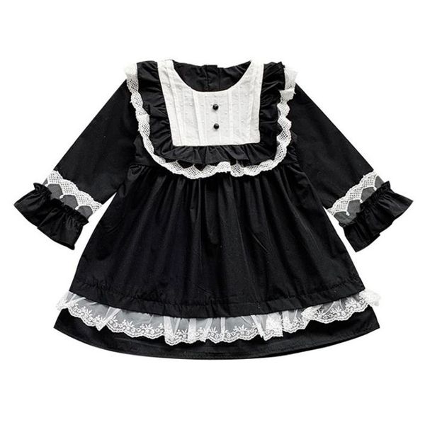 baby girl dress style autumn lolita princess girls birthday pettiskirt 1-6y 210515, Red;yellow