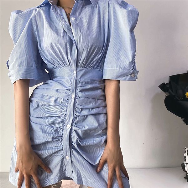 2021 summer french woman puff short shirt elegant plied caucasian ladies soft cotton mini dress, Black;gray
2021 summer french woman puff short shirt elegant plied caucasian ladies soft cotton mini dress, Black;gray