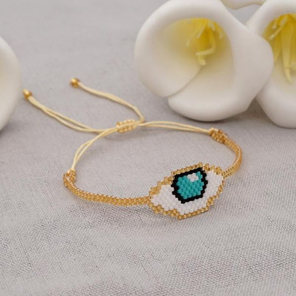 beaded, strands fashion miyuki rice beads hand-made blue eyes beaded ethnic style couple bracelet gift women's on hand, Black
beaded, strands fashion miyuki rice beads hand-made blue eyes beaded ethnic style couple bracelet gift women's on hand, Black