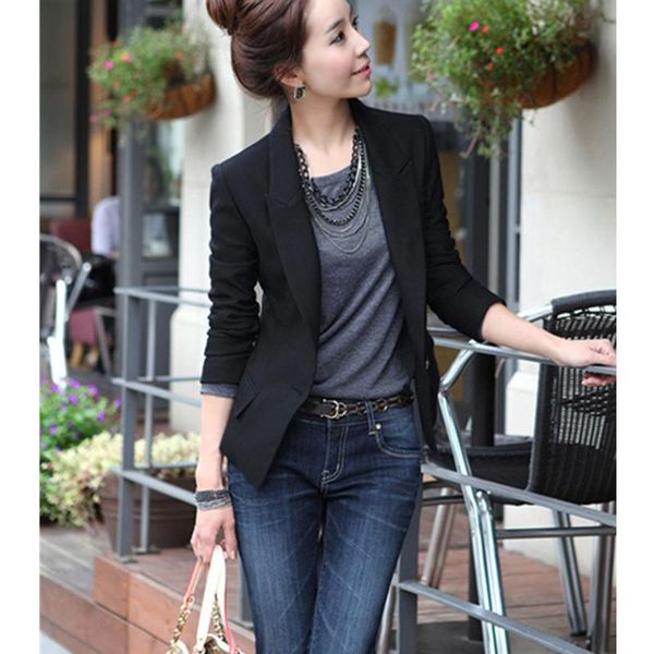 women's suits & blazers casual office lady fashion women single button slim fit blazer suit jacket coat outerwear plus size s-3xl, White;black
women's suits & blazers casual office lady fashion women single button slim fit blazer suit jacket coat outerwear plus size s-3xl, White;black