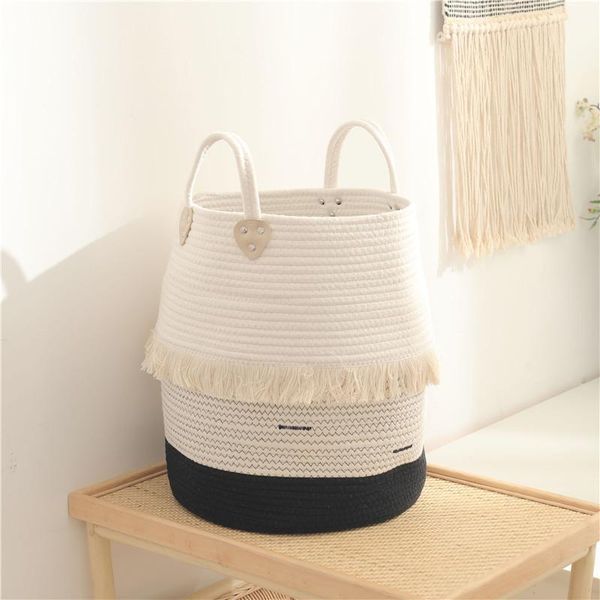 laundry storage & organization large cotton rope floor basket baby toys sorting baskets box dirty clothes bucket with tassels and handle
laundry storage & organization large cotton rope floor basket baby toys sorting baskets box dirty clothes bucket with tassels and handle