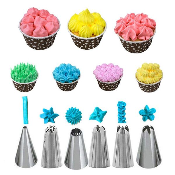 8pcs/set cake decorating kit reusable assorted cream toys stainless steel icing tip pastry bags baking tools accessories &
8pcs/set cake decorating kit reusable assorted cream toys stainless steel icing tip pastry bags baking tools accessories &
