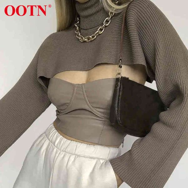 ootn turtleneck women knitted cropped sweater long sleeve brown pullover streetwear party club crop autumn sweaterootn 210413, White;black
ootn turtleneck women knitted cropped sweater long sleeve brown pullover streetwear party club crop autumn sweaterootn 210413, White;black