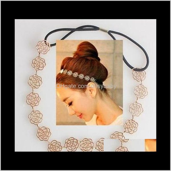 headbands jewelry drop delivery 2021 women hollow rose flower hairbands lovely metallic lady elastic rubber adjustable headband headwear fas, Silver
headbands jewelry drop delivery 2021 women hollow rose flower hairbands lovely metallic lady elastic rubber adjustable headband headwear fas, Silver