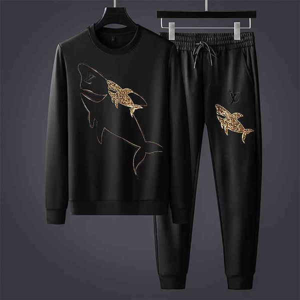 men's tracksuits korean fashion sweater set autumn full matching clothes european men's casual sportswear two-piece wsge, Gray
men's tracksuits korean fashion sweater set autumn full matching clothes european men's casual sportswear two-piece wsge, Gray