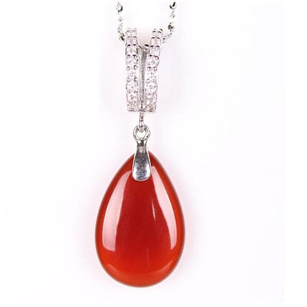 lockets 100% pure 925 sterling silver jewelry pendant with water drop red agate stone
lockets 100% pure 925 sterling silver jewelry pendant with water drop red agate stone