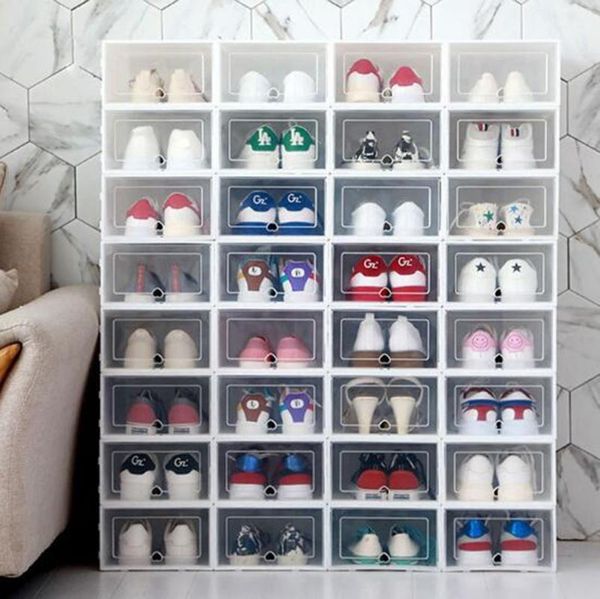 clothing & wardrobe storage 1pc foldable clear shoes box plastic stackable shoe organizer thickened transparent cabinet s/l size
clothing & wardrobe storage 1pc foldable clear shoes box plastic stackable shoe organizer thickened transparent cabinet s/l size