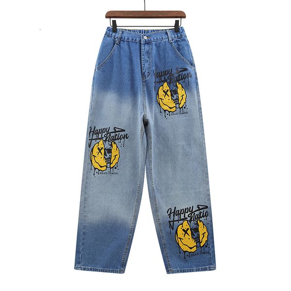 men's jeans hi tech kiryaquy classic retro luxury skull smile jeans denim casual pants comfortable jeans-xl # a156, Blue
men's jeans hi tech kiryaquy classic retro luxury skull smile jeans denim casual pants comfortable jeans-xl # a156, Blue