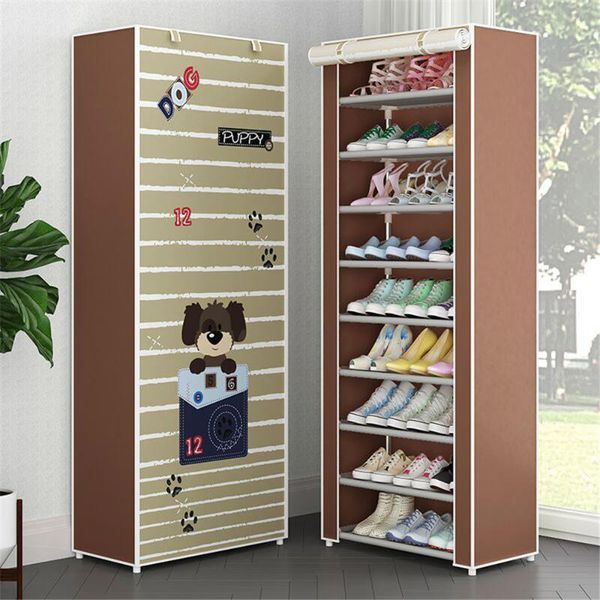 simple multi-layer combination dustproof shoe non-woven cloth storage rack folding metal organizer shelf clothing & wardrobe
simple multi-layer combination dustproof shoe non-woven cloth storage rack folding metal organizer shelf clothing & wardrobe