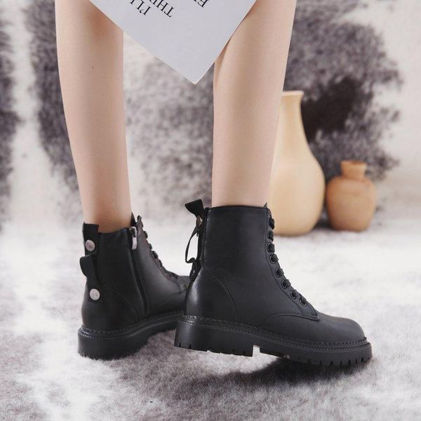 boots korean version of the school wind single shoes british retro thick bottom locomotive for women, Black
boots korean version of the school wind single shoes british retro thick bottom locomotive for women, Black