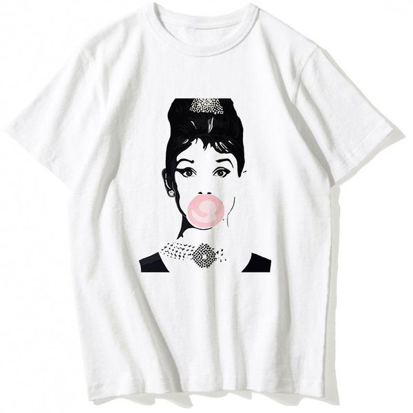 women t shirt audrey hepburn aesthetic print female t-shirt harajuku pretty tshirt casual 90s fashion vintage tee women's, White
women t shirt audrey hepburn aesthetic print female t-shirt harajuku pretty tshirt casual 90s fashion vintage tee women's, White