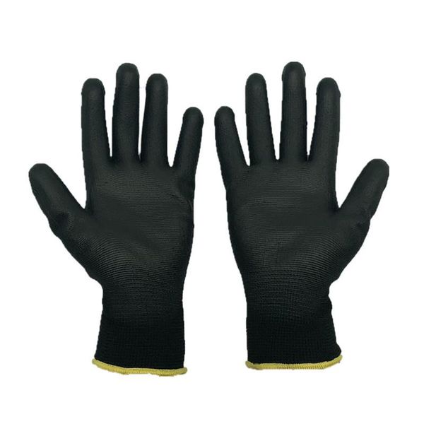 cycling gloves nylon work with pu leather coated grip on palm fingers for electronic industry workshop mitten men, Black
cycling gloves nylon work with pu leather coated grip on palm fingers for electronic industry workshop mitten men, Black