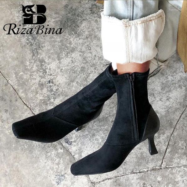 boots rizabina woman high heel stange half short women fashion party club shoes footwear size 33-411, Black
boots rizabina woman high heel stange half short women fashion party club shoes footwear size 33-411, Black