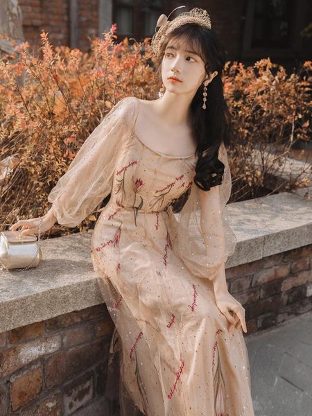 casual dresses 2021 fashion women's clothing vintage full square collar dress women, Black;gray
casual dresses 2021 fashion women's clothing vintage full square collar dress women, Black;gray