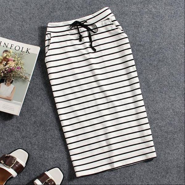 summer pure cotton black women skirts and white stripes casual pocket mid length bag hip pencil one step half skirt
summer pure cotton black women skirts and white stripes casual pocket mid length bag hip pencil one step half skirt