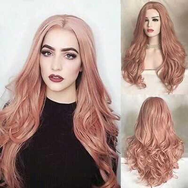 chemical fiber high temperature silk women's split curly wig party long wave pink, Black
chemical fiber high temperature silk women's split curly wig party long wave pink, Black