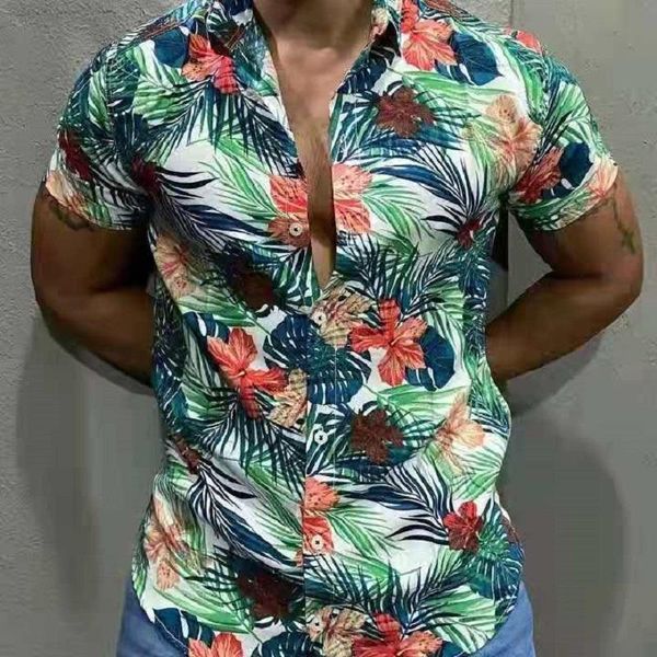 european and american men's short-sleeved trendy 3d printed shirts cardigans are the first choice for beach play casual, White;black
european and american men's short-sleeved trendy 3d printed shirts cardigans are the first choice for beach play casual, White;black