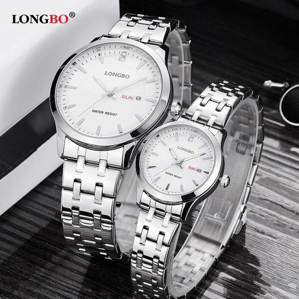 wristwatches authentic long bo business stainless steel strap bowl watch waterproof quartz fashion lovers 80169 men and women, Slivery;brown
wristwatches authentic long bo business stainless steel strap bowl watch waterproof quartz fashion lovers 80169 men and women, Slivery;brown