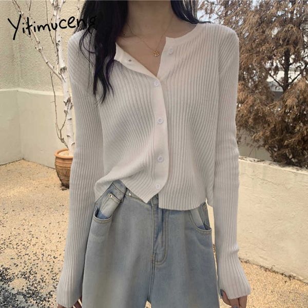 yitimuceng cardigan t shirts woman zipper straight long sleeve tees unicolor white blue black spring fashion tshirts 210601
yitimuceng cardigan t shirts woman zipper straight long sleeve tees unicolor white blue black spring fashion tshirts 210601