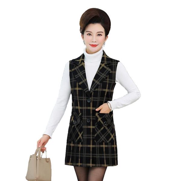 women's vests spring autumn for women stripe plaid fashion mom 5xl plus size jacket single-breasted casual vest waistcoat, Black;white
women's vests spring autumn for women stripe plaid fashion mom 5xl plus size jacket single-breasted casual vest waistcoat, Black;white