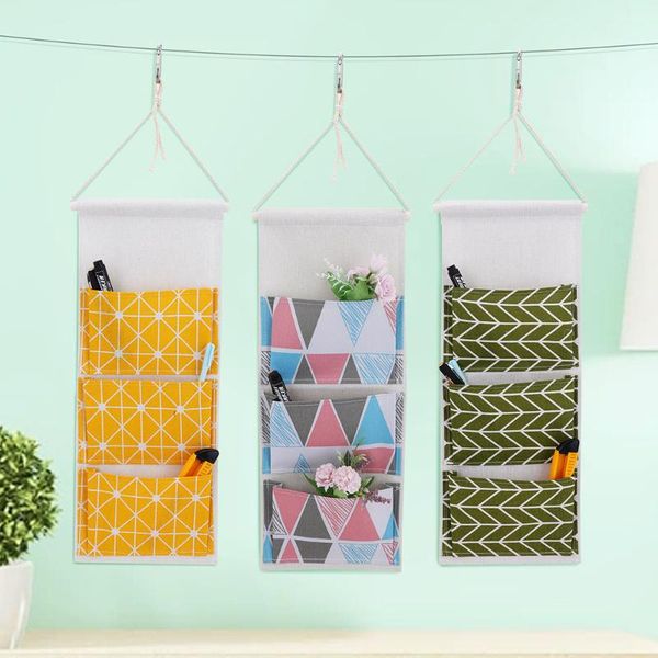 storage bags 3 pockets cotton organizer wall mounted bag bedroom pocket washroom hanging household
storage bags 3 pockets cotton organizer wall mounted bag bedroom pocket washroom hanging household