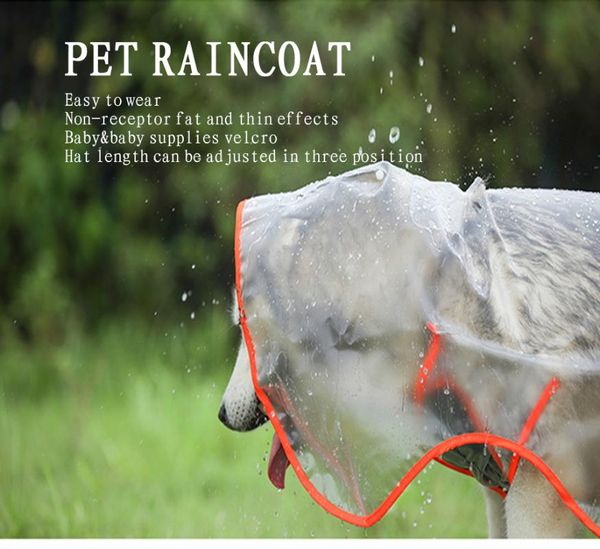 dog apparel 1pc raincoat water proof waterproof and windproof outdoor with hood transparent clother pet accessories
dog apparel 1pc raincoat water proof waterproof and windproof outdoor with hood transparent clother pet accessories
