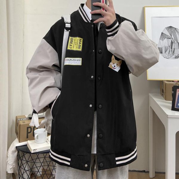 men's jackets korean style men jacket autumn fashion spring cardigan harajuku veste homme clothing db60jk, Black;brown
men's jackets korean style men jacket autumn fashion spring cardigan harajuku veste homme clothing db60jk, Black;brown
