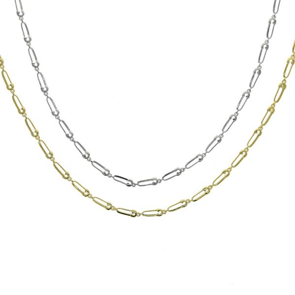chains simple women chain choker european lady safety pin link fashion necklace, Silver
chains simple women chain choker european lady safety pin link fashion necklace, Silver
