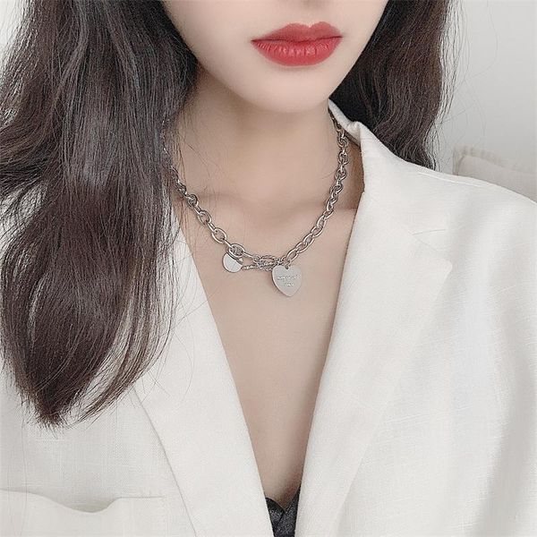 chains european and american metal chain cold wind vintage love necklace collarbone ins disco hipho, Silver
chains european and american metal chain cold wind vintage love necklace collarbone ins disco hipho, Silver