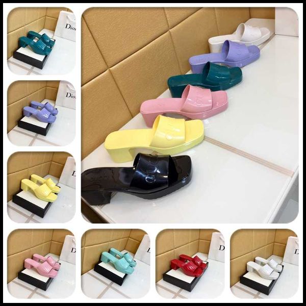 designer women's slippers slide sandal silhouette transparent rubber multi color outdoor with box, Black
designer women's slippers slide sandal silhouette transparent rubber multi color outdoor with box, Black