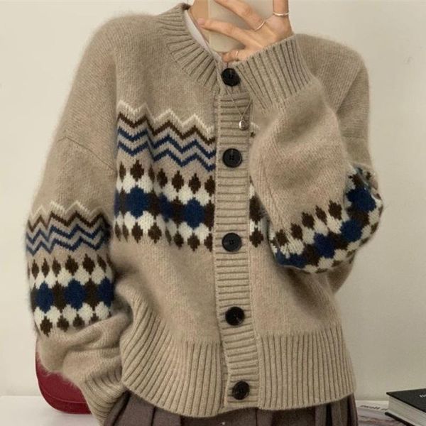 women's knits & tees cardigan sweater women jacquard winter vintage knitted fashion o neck knitwear long sleeve pull femme, White
women's knits & tees cardigan sweater women jacquard winter vintage knitted fashion o neck knitwear long sleeve pull femme, White