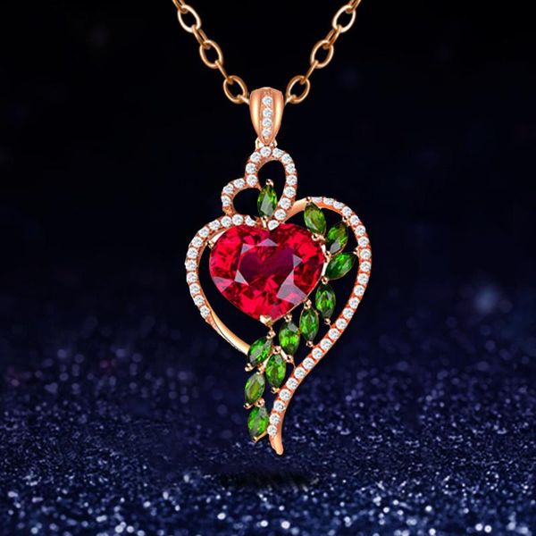 pendant necklaces wedding red crystal heart necklace silver color green rhinestone peach golden plated chain charm jewelry
pendant necklaces wedding red crystal heart necklace silver color green rhinestone peach golden plated chain charm jewelry