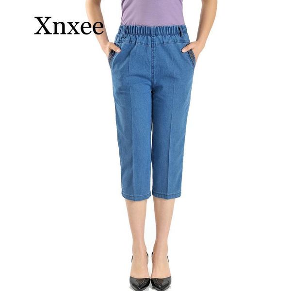 women's jeans casual female summer women calf-length denim pants mom high waist plus size jean for woman mujer elastic, Blue
women's jeans casual female summer women calf-length denim pants mom high waist plus size jean for woman mujer elastic, Blue