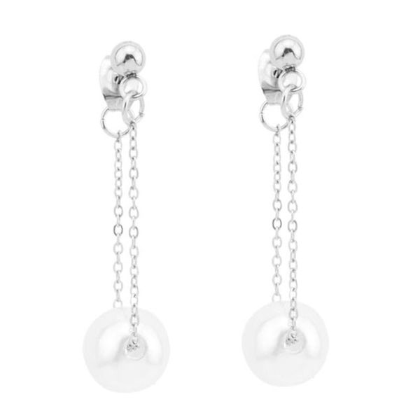 dangle & chandelier 1 pair fashion women stainless steel earrings with imitation pearls pendant ear drop female jewelry gifts e56a, Silver
dangle & chandelier 1 pair fashion women stainless steel earrings with imitation pearls pendant ear drop female jewelry gifts e56a, Silver