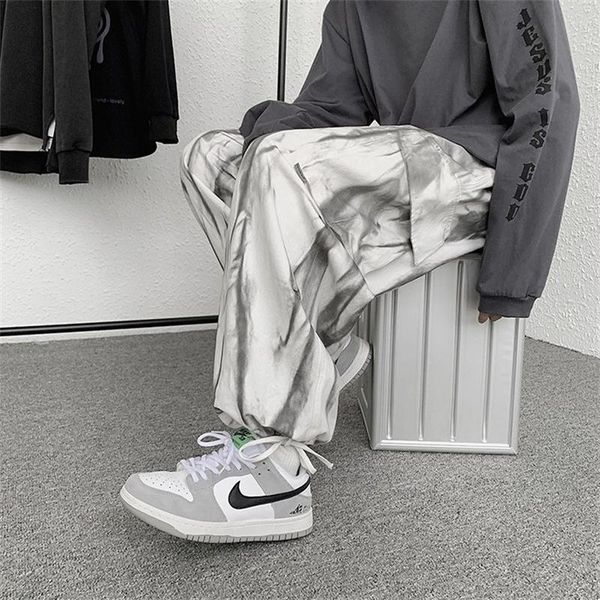 men's pants overalls autumn tie dyed washed fashion hong kong style ins drawstring casual, Black
men's pants overalls autumn tie dyed washed fashion hong kong style ins drawstring casual, Black