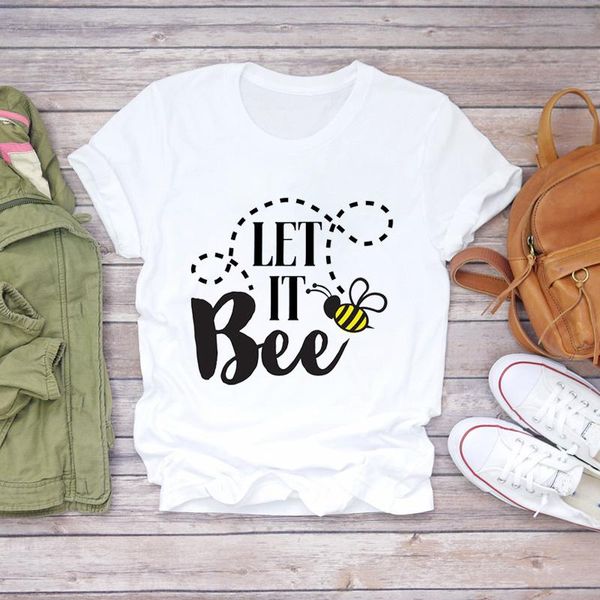 women's t-shirt women t-shirts bee cute letter clothing trend 90s short sleeve print lady womens stylish t shirt summer tee, White
women's t-shirt women t-shirts bee cute letter clothing trend 90s short sleeve print lady womens stylish t shirt summer tee, White
