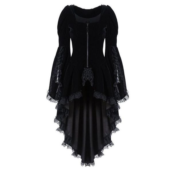women's jackets women retro lace stitching plus size vintage long sleeved waist back bandage irregular hem coat outwear @20, Black;brown
women's jackets women retro lace stitching plus size vintage long sleeved waist back bandage irregular hem coat outwear @20, Black;brown