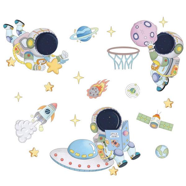 space astronaut wall stickers for kids room decoration planets decals decorative bedroom mural wallpaper
space astronaut wall stickers for kids room decoration planets decals decorative bedroom mural wallpaper